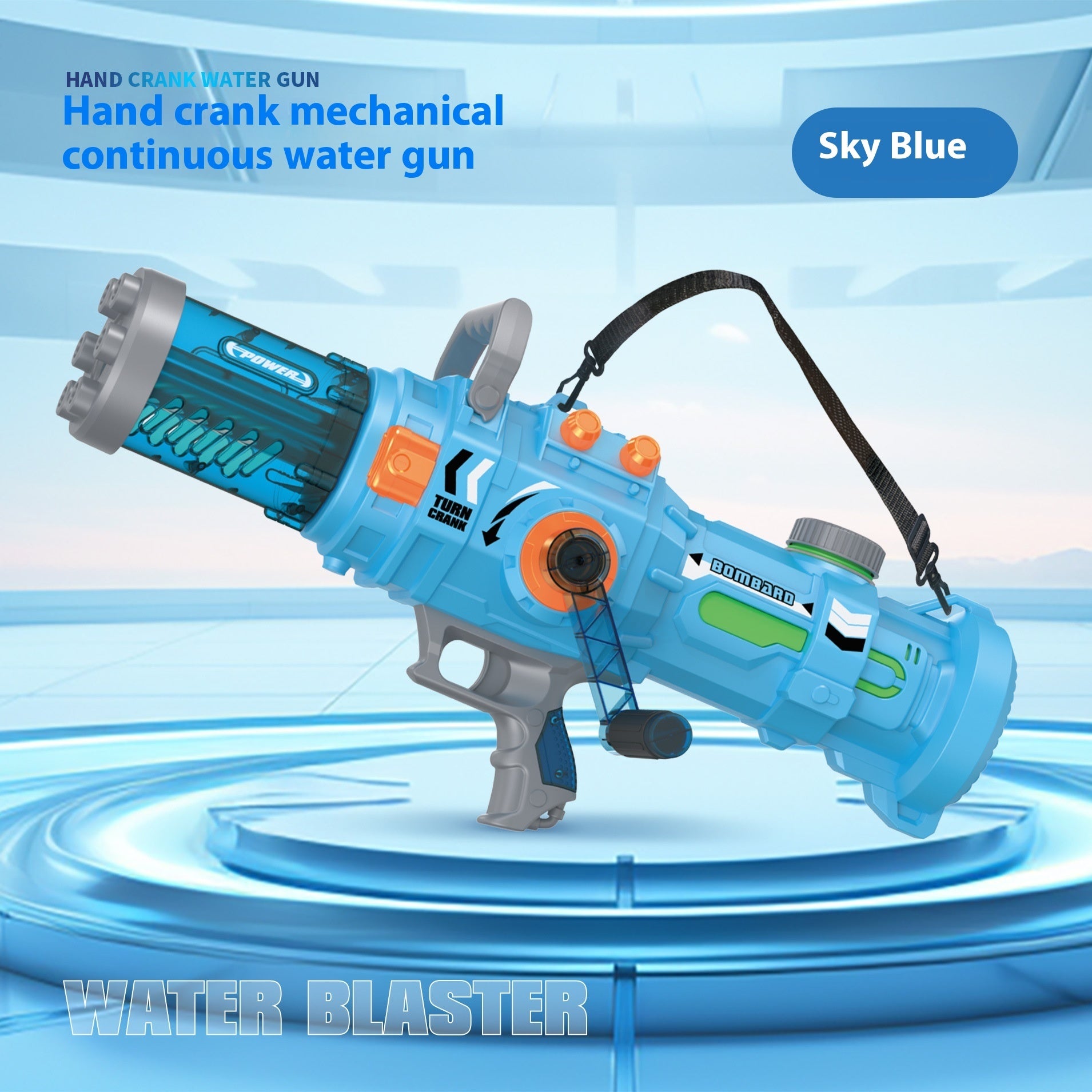 Continuous Hand-cranking Gatling Water Gun - LJ Enterprise
